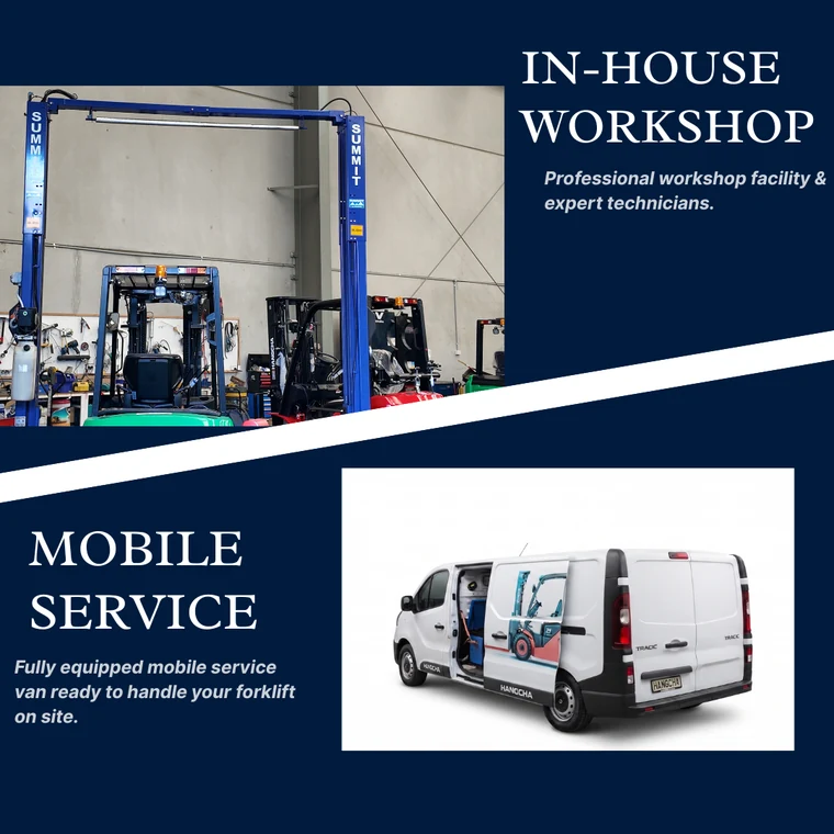 KJ in-house workshop and fully equipped mobile service van